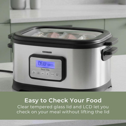 MELISSA Sous Vide with LCD Timer | 6L | 520W | Black / Stainless Steel