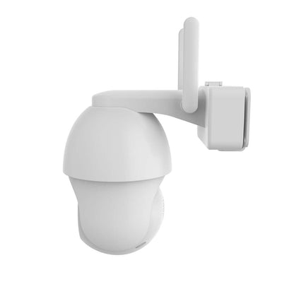 Nedis SmartLife Outdoor Camera | Spotlight | 3MP Full HD 1296p | Pan tilt | IP65 | Max. battery life: 3 Months | Cloud Storage (optional) / microSD (not included) | 5 V DC | With motion sensor | Night vision | White