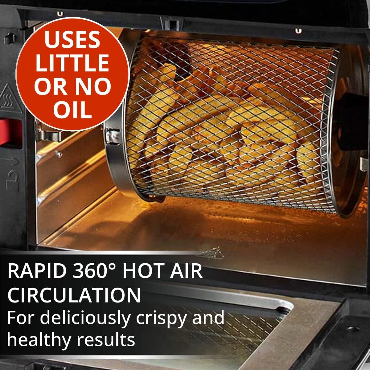 Nedis Hot Air Fryer | 12 l | Timer: 60 min | Number of preset programs: 9 | Digital | Black