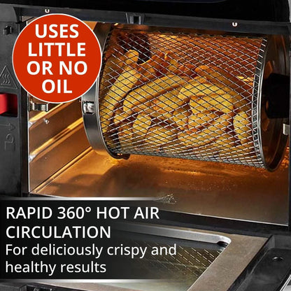 Nedis Hot Air Fryer | 12 l | Timer: 60 min | Number of preset programs: 9 | Digital | Black