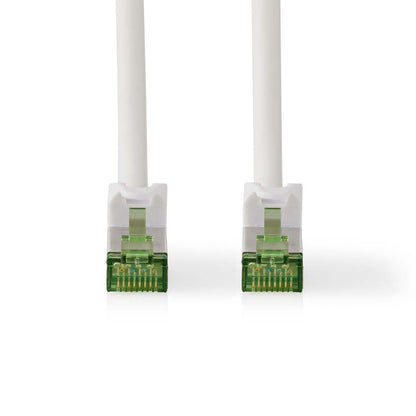 Nedis CAT7 Network Cable | S/FTP | RJ45 Male | RJ45 Male | 0.50 m | Snagless | Round | LSZH | White | Box