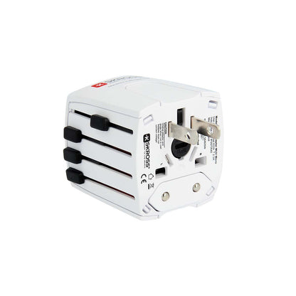 Skross SKross | MUV USB (2xA) Compact 2-pole world travel adapter with 2 integrated USB ports