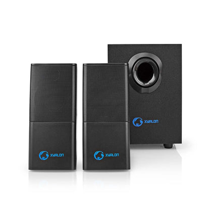 Nedis Gaming Speaker | Speaker channels: 2.1 | USB Powered | 3.5 mm Male | 30 W | Without Lighting | Volume control