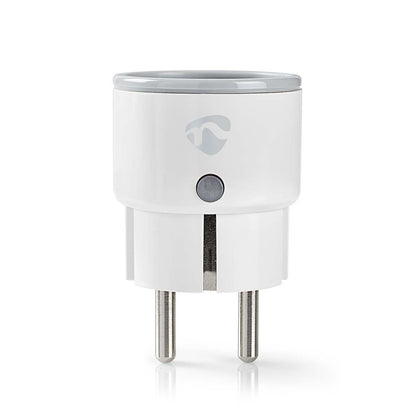 Nedis SmartLife Smart Plug | Wi-Fi | IP21 | Power meter | 2500 W | Plug with earth contact / Type F (CEE 7/7) | -10 - 40 °C | Android™ / IOS | White | 1 pcs