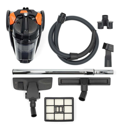 Nedis Bagless Vacuum Cleaner | Bagless | 700 W | Dust capacity: 3.0 l | Combi Brush | Action radius: 8.50 m | HEPA air filter | Anthracite / Black / Orange