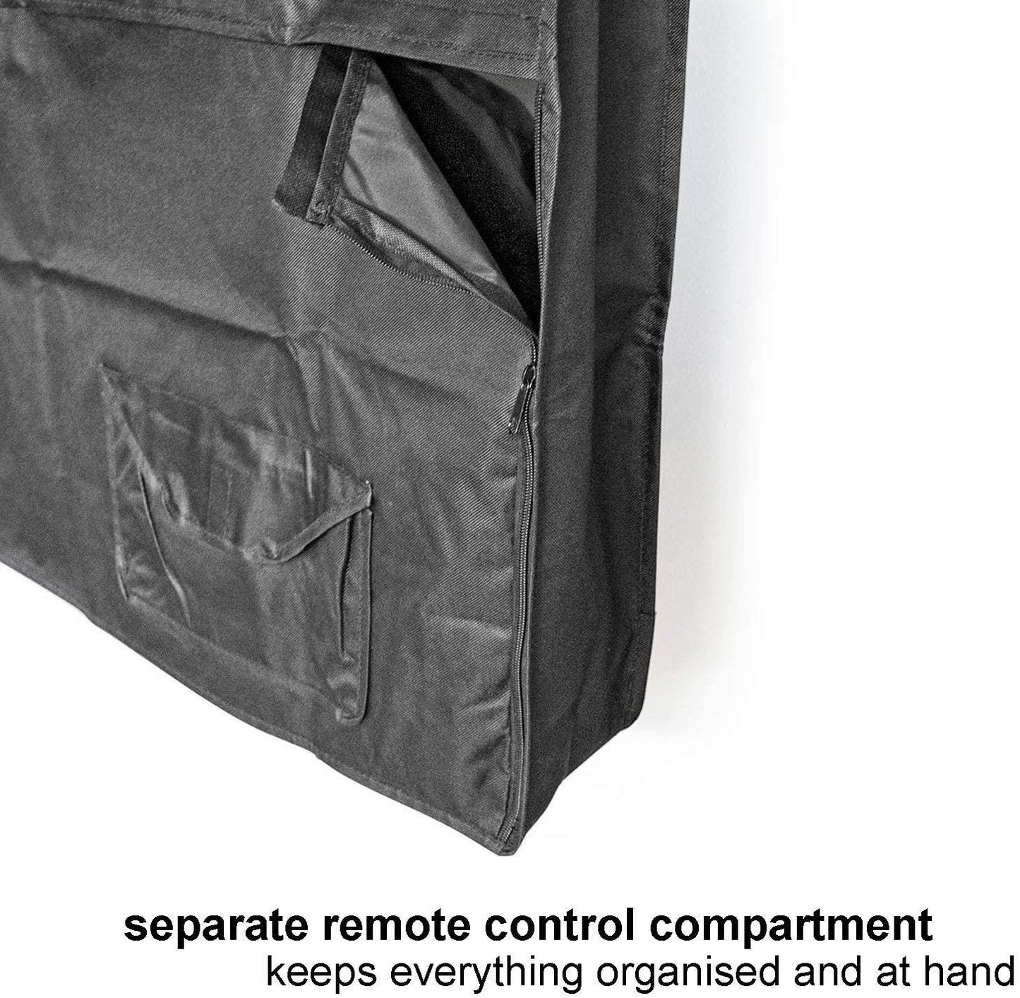 Nedis Outdoor TV Screen Cover | Screen size: 55 - 58 " | Supreme Quality Oxford | Black