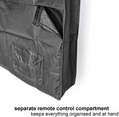 Nedis Outdoor TV Screen Cover | Screen size: 55 - 58 " | Supreme Quality Oxford | Black