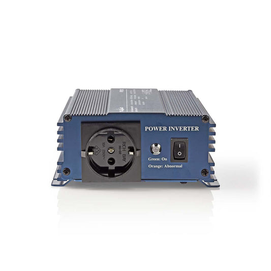 Nedis Power Inverter Pure Sine Wave | Input voltage: 12 V DC | Device power output connection(s): Type F (CEE 7/3) | 230 V AC 50 Hz | 150 W | Peak power output: 300 W | Cigarette Lighter Plug | Pure Sine Wave | Fuse | Blue