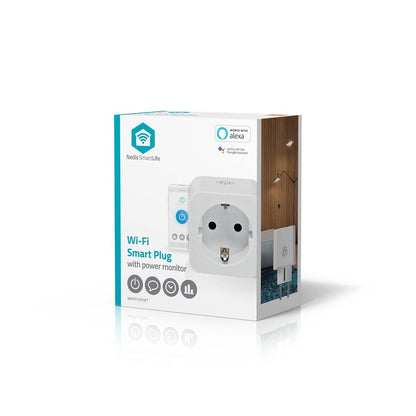 Nedis SmartLife Smart Plug | Wi-Fi | IP21 | Power meter | 3680 W | Type F (CEE 7/3) | 0 - 55 °C | Android™ / IOS | White | 1 pcs