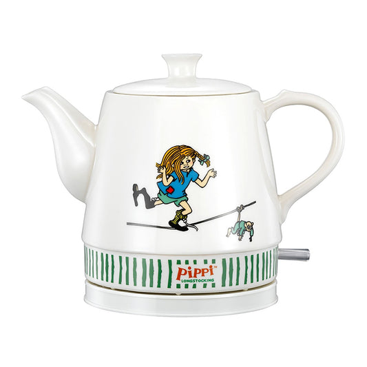 Pippi Longstocking Cordless Electric Ceramic kettle | 0.8L | 1750W | Pippi design | White