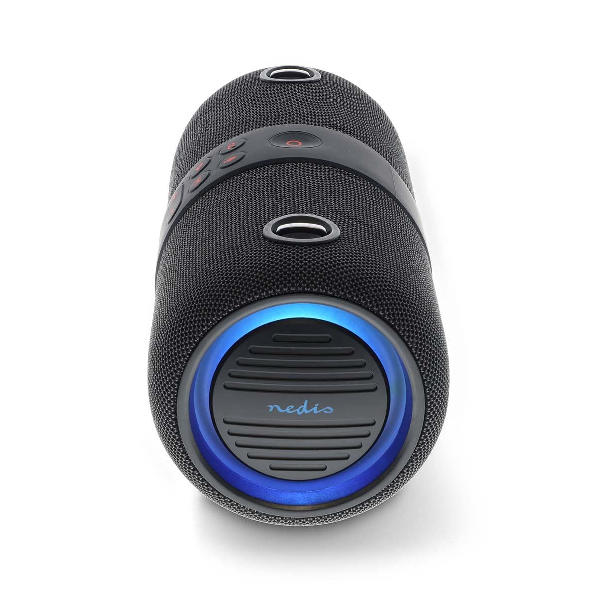 Nedis Bluetooth® Speaker | Maximum battery play time: 6.5 hrs | Handheld Design | 40 W | Stereo | Built-in microphone | IPX6 | Linkable | Black