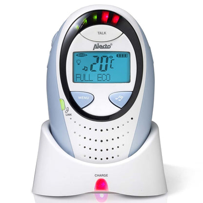 Alecto DBX-88 ECO | Baby Monitor | Full Eco DECT |Digital Display | Wireless Receiver | White/Blue