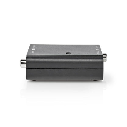 Nedis Digital Audio Converter | 2-way | Connection input: 1x S/PDIF (RCA) Female / 1x TosLink Female | Connection output: 1x S/PDIF (RCA) Female / 1x TosLink Female | ARC | Manual | Black