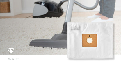 Nedis DUBG121NED10 | Vacuum Cleaner Bag | 10 pcs | Synthetic | Most sold for: Nedis DUBG121NED10 |® VCBG300-Series | White
