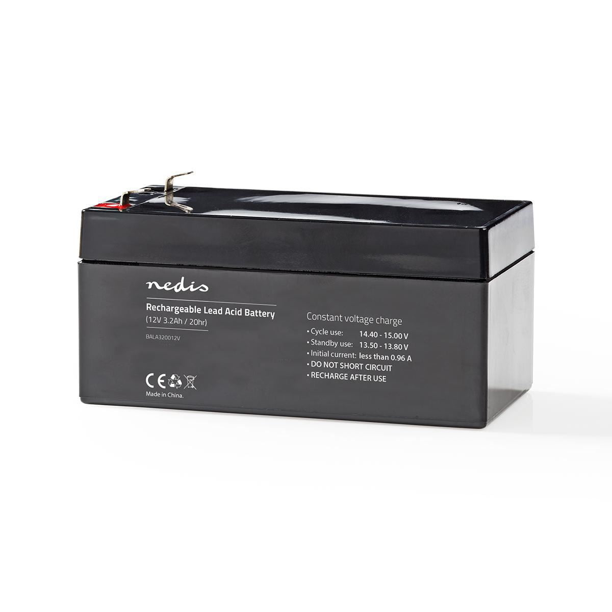 Nedis Battery | Lead-Acid | Rechargeable | 12 V | 3200 mAh