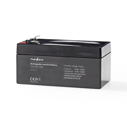 Nedis Battery | Lead-Acid | Rechargeable | 12 V | 3200 mAh