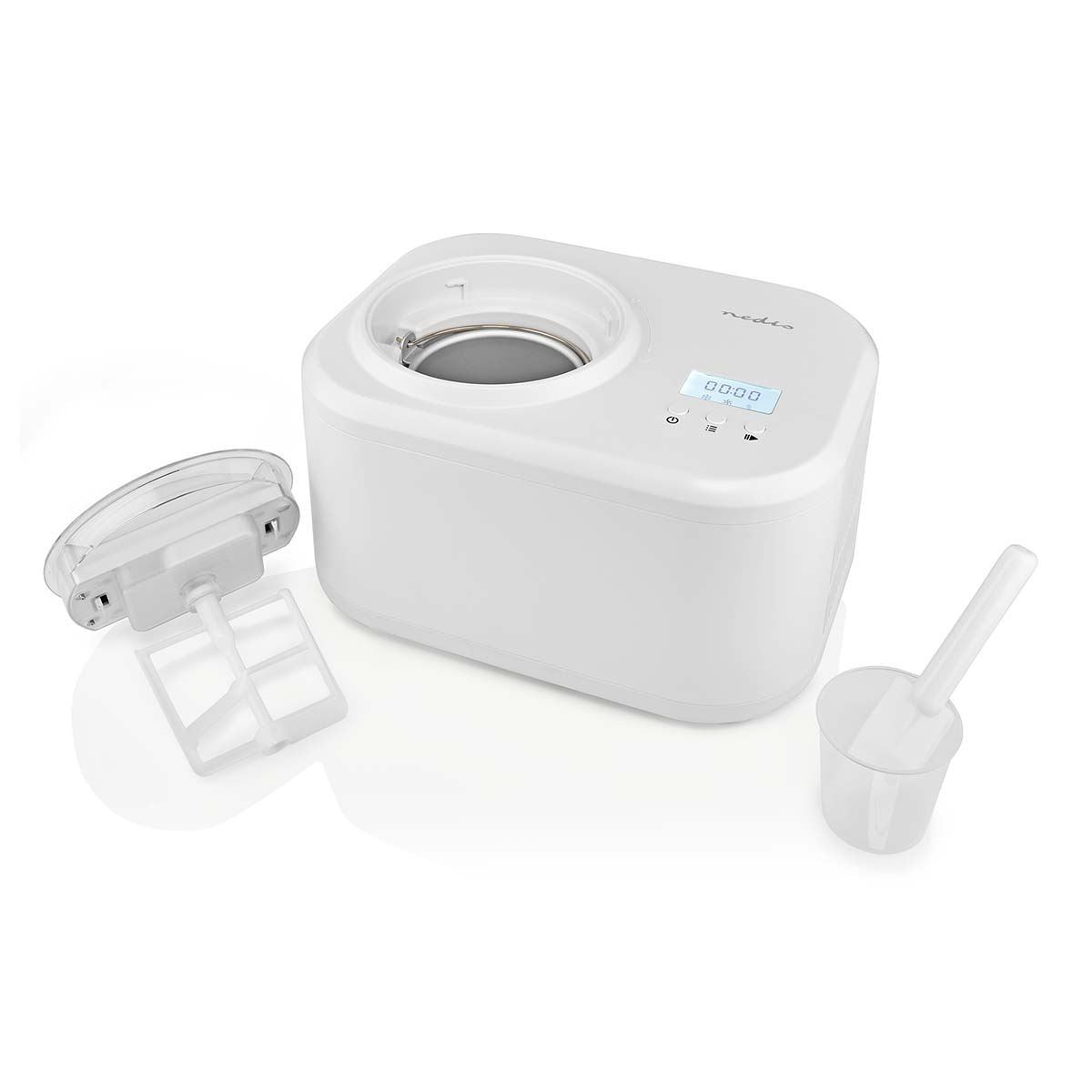 Nedis Ice Cream Maker | 1.0 l | White | Plastic
