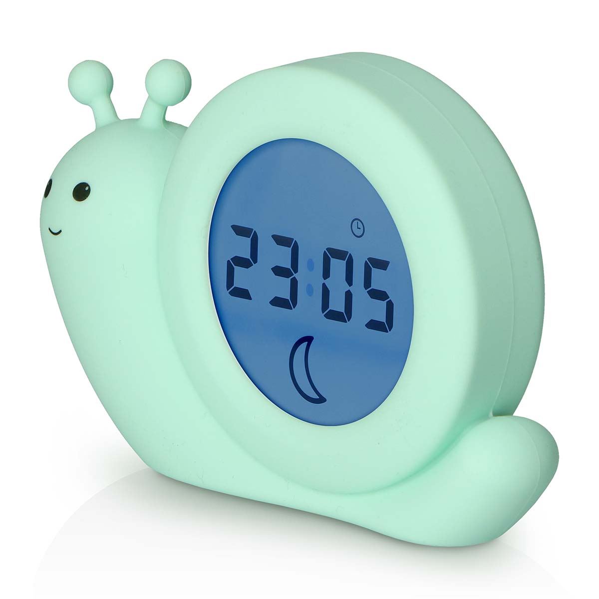Alecto BC110GN SIMON | Sleep Trainer & Night Lamp Light / Alarm Clock - Green