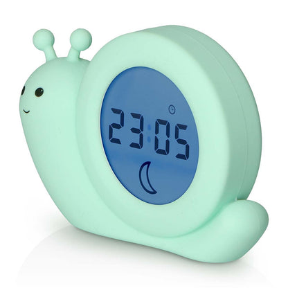 Alecto BC110GN SIMON | Sleep Trainer & Night Lamp Light / Alarm Clock - Green
