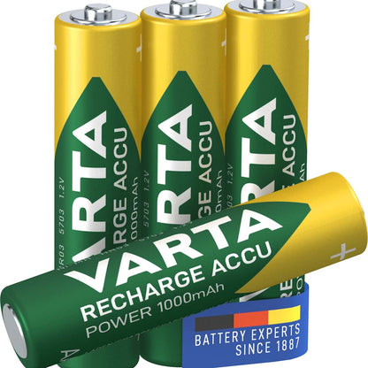 Varta Rechargeable NiMH Battery AAA 1.2 V 1000 mAh 4-Blister