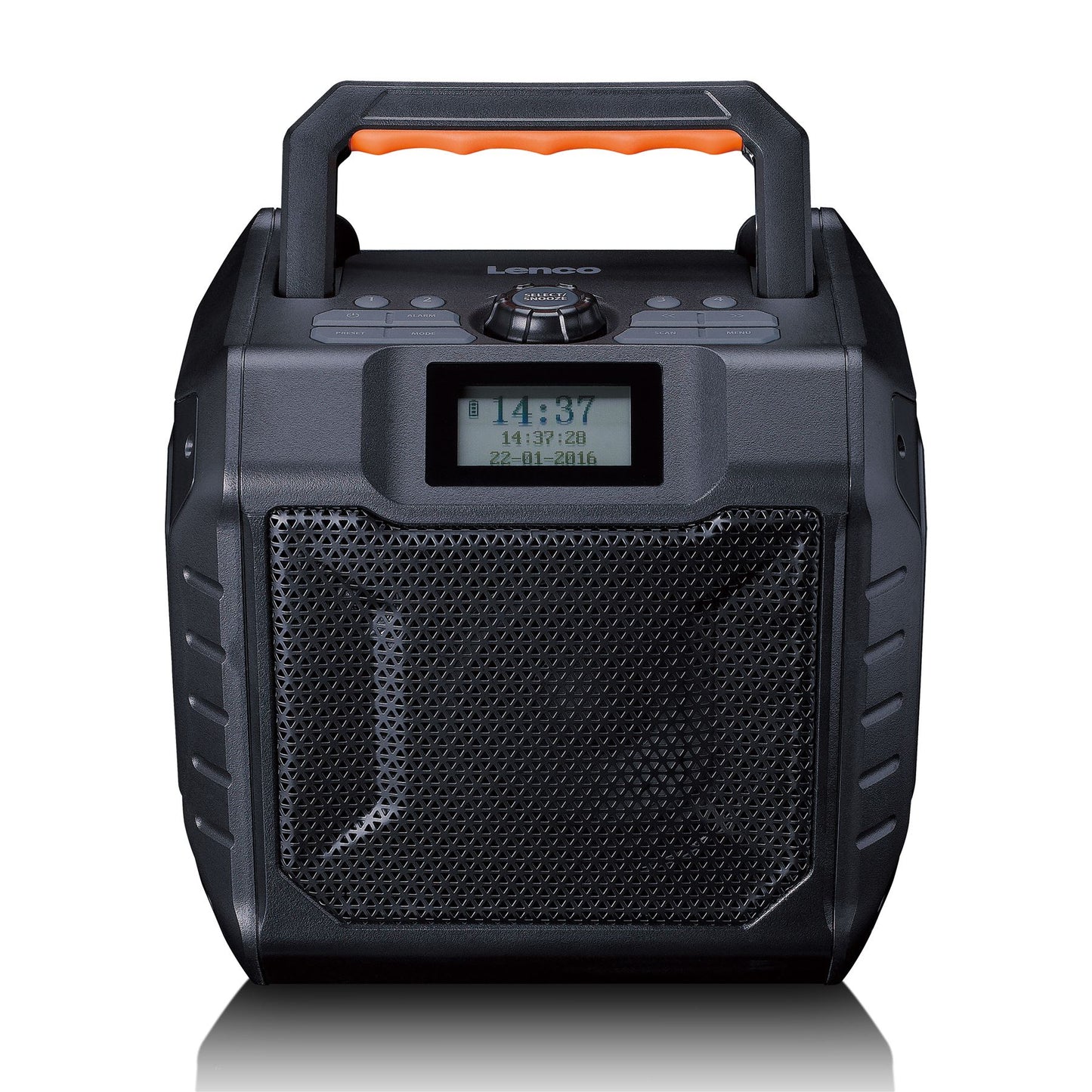 Lenco ODR-160GY | High Power Portable Outdoor Bluetooth® Speaker |  DAB+/FM Radio | IPX5 Water-Resistant | Grey