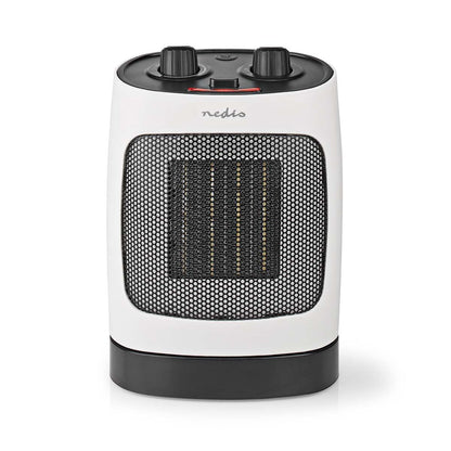 Nedis Ceramic PTC Fan Heater | 1000 / 2000 W | 2 Heat Modes | Adjustable thermostat | Rotates automatically | Overheating protection | Fall over protection