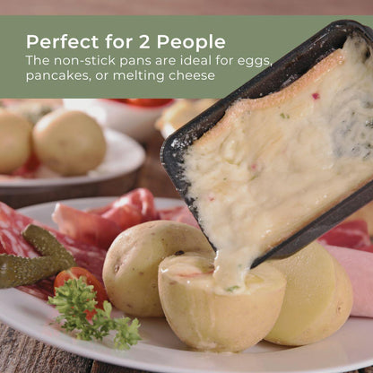 MELISSA 16300031 Raclette / Gourmet Set | 2 Persons | 400 W | 23 x 10 cm | Non-stick coating