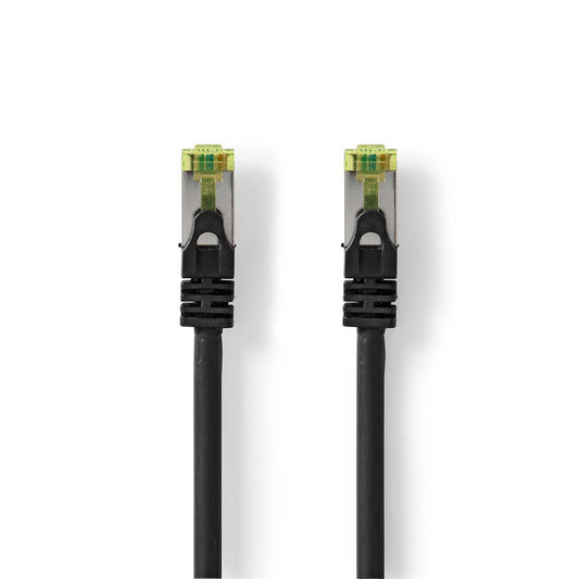 Nedis CAT7 Network Cable | S/FTP | RJ45 Male | RJ45 Male | 15.0 m | Snagless | Round | LSZH | Black | Label