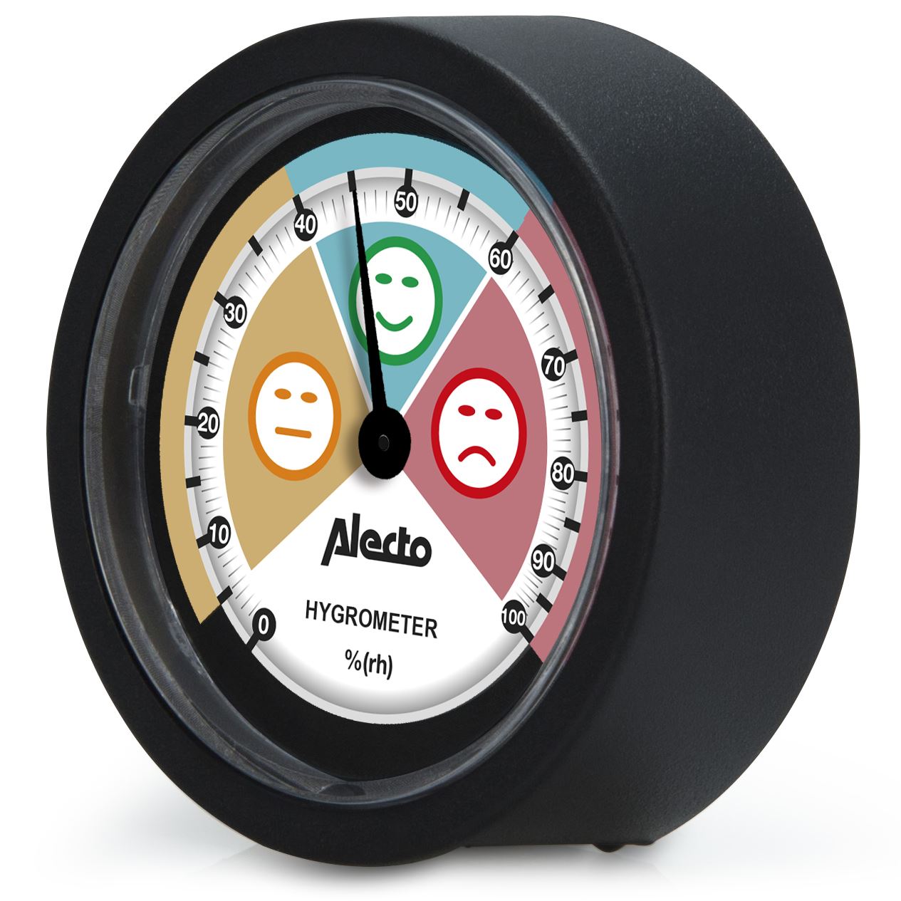 Alecto Analog Hygrometer Humidity Meter Indoor Monitor | Baby Room Greenhouse & more | Black