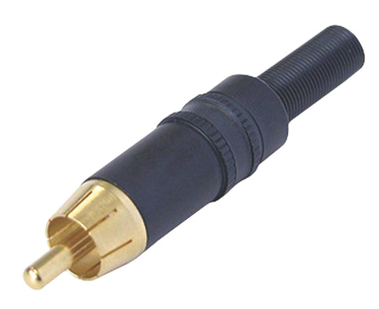 Neutrik Connector RCA Male Metal Black