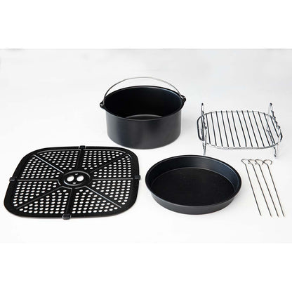Gastronoma 18290007 | Hot Air Fryer 8L | Stainless Steel / Black