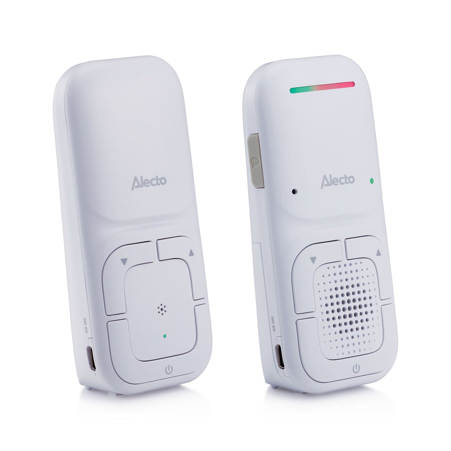 Alecto DBX130 DECT Digital Audio Baby Monitor, Parent Unit with Rechargeable Batter | Crystal-Clear Sound | White
