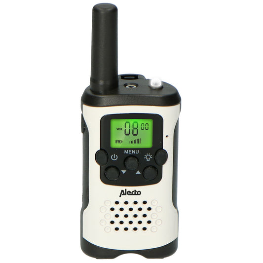 Alecto Walkie-Talkie Set | 2 Handsets | Up to 7 km | Frequency channels: 8 | VOX | up to 3 Hours | Black / White