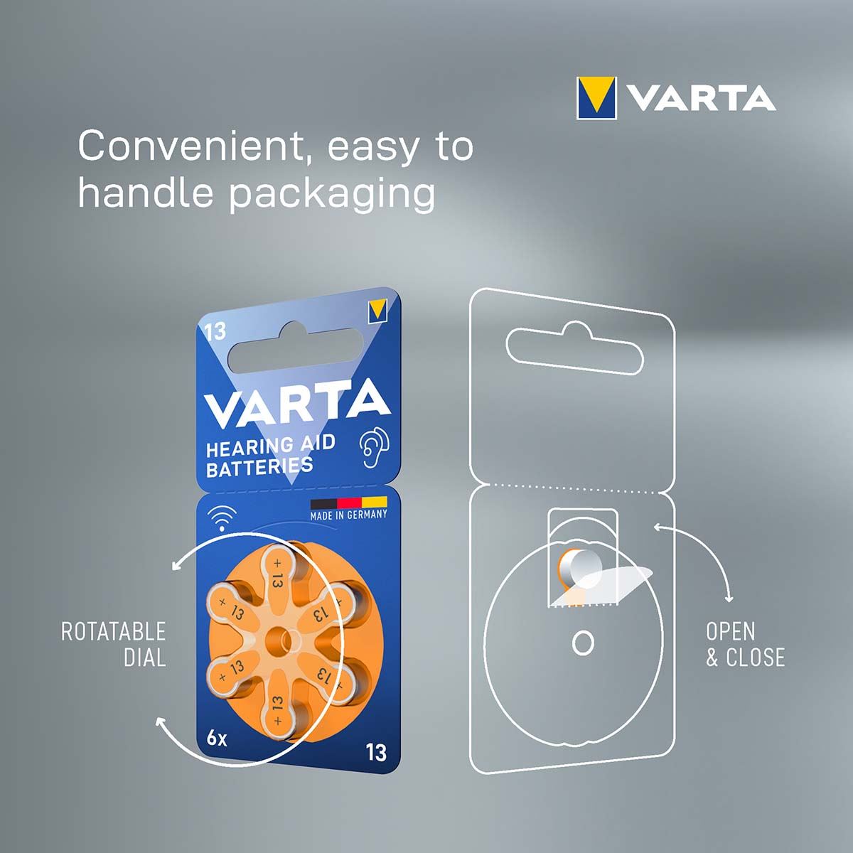 Varta Hearing Aid Batteries Type 13 6-Blister
