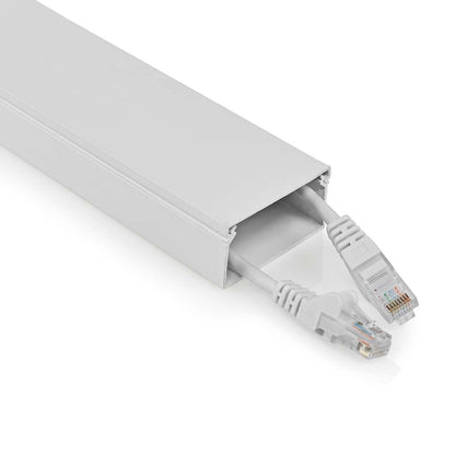 Nedis CMDT5025WT110 | Cable Management | Duct | 1 pcs | Maximum cable thickness: 25 mm | Aluminium | White