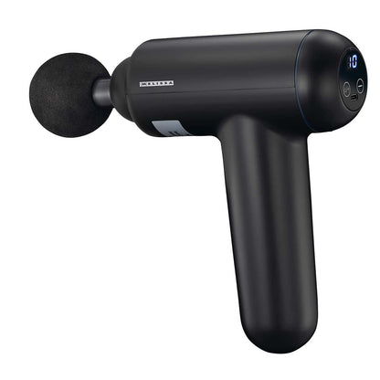 MELISSA Massage Gun | LED | Battery Powered | Rechargeable | 4 Massage Modes | 4 Interchangeable Attachments | Black