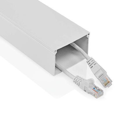Nedis CMDT6040WT110 | Cable Management | Duct | 1 pcs | Maximum cable thickness: 40 mm | Aluminium | White