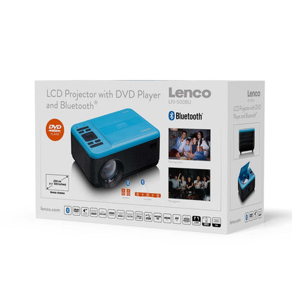 Lenco LCD Projector with DVD player and Bluetooth® Blue