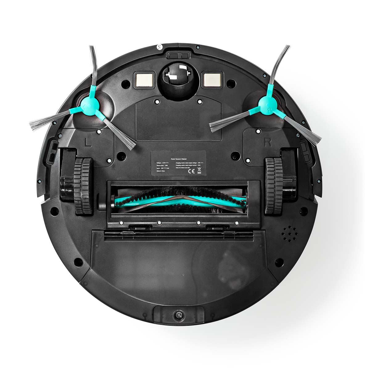 Nedis SmartLife Robot Vacuum Cleaner | Laser Navigation | Wi-Fi | Capacity collection reservoir: 0.6 l | Automatic charging | Maximum operating time: 2 hrs | Black | Android™ / IOS