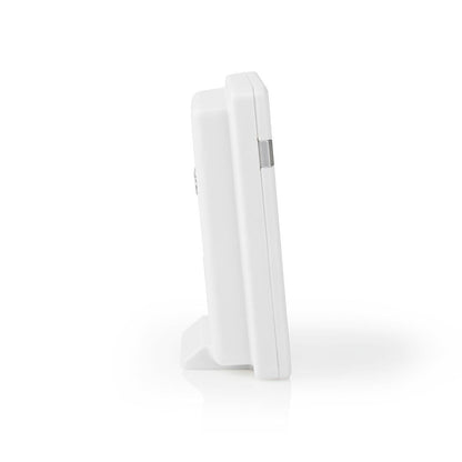 Nedis Wireless Doorbell Set | Battery Powered | 3 V DC | 1x CR2032 | Volume: 80 dB | Signal range: 300 m | IP44 | 36 Melodies | 1 Receiver | White