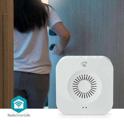 Nedis SmartLife Chime | 433 MHz | Accessory for: WIFICDP10GY / WIFICDP30WT / WIFICDP40CWT | Battery Powered / USB Powered | 4 Sounds | 4.5 V DC / 5 V DC | Adjustable volume | White